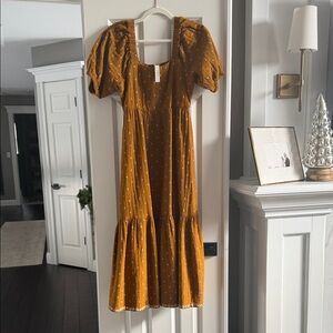 Madewell Mustard Maxi Dress